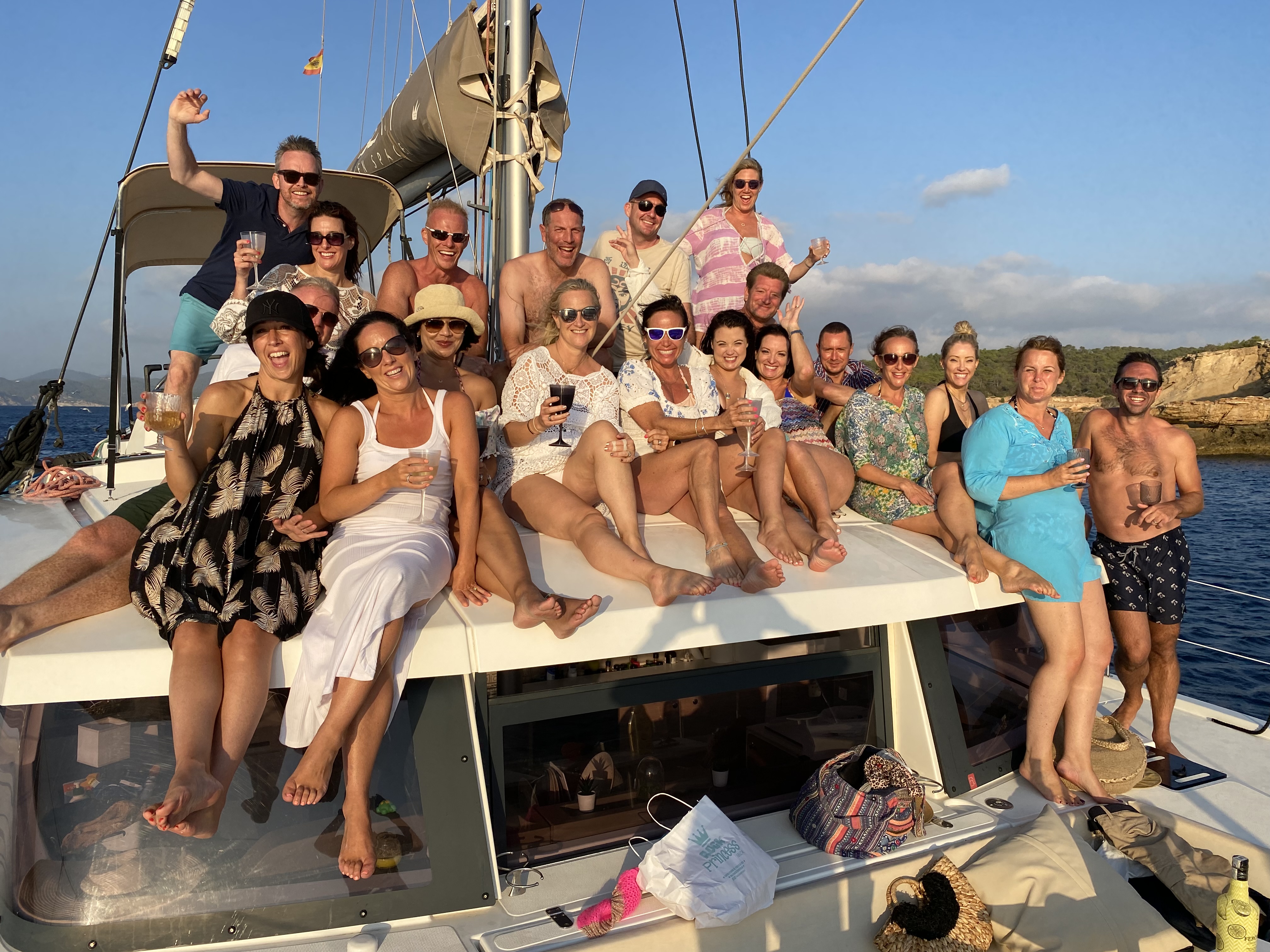 Sunset boat Ibiza